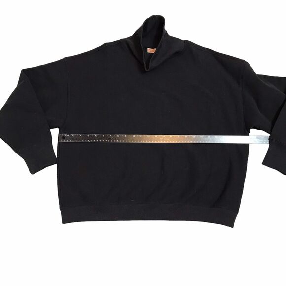 Women’s Champion Reverse Weave Sleeve Logo High-Neck Sweatshirt Black XL‎ - Picture 4 of 10